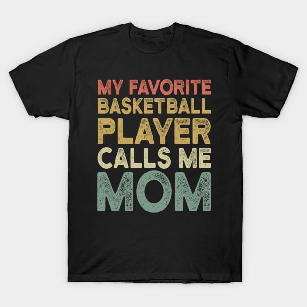 Retro Basketball Mom - Funny Basketball Lover Gift For Mom T-Shirt by clickbong12